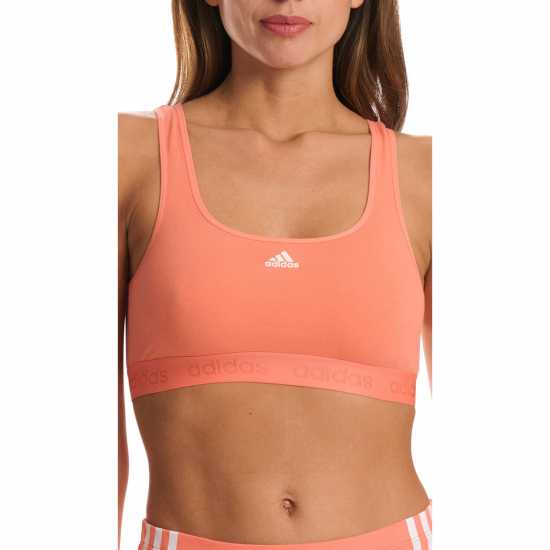 Adidas Active Comfort Cotton Bralette Корал Спортни сутиени