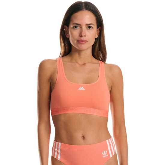 Adidas Active Comfort Cotton Bralette Корал Спортни сутиени