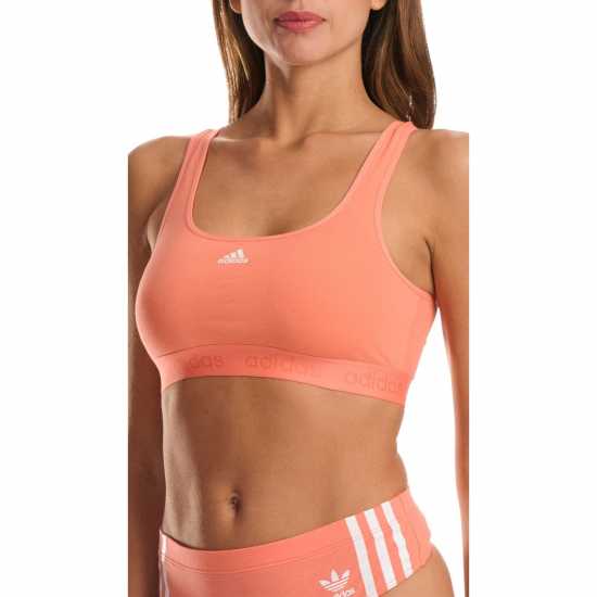 Adidas Active Comfort Cotton Bralette Корал Спортни сутиени