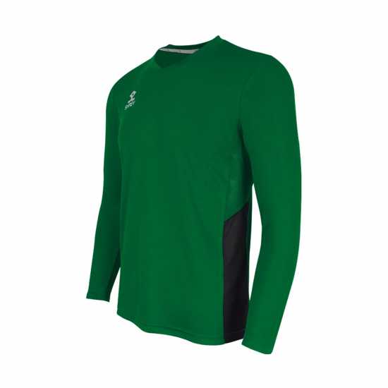 Shrey Performance T20 Shirt Long-Sleeve 99 Зелено/Черно Мъжко облекло за едри хора