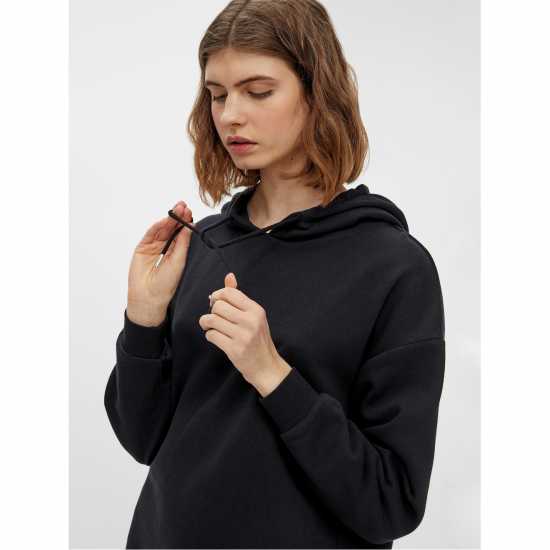 Pieces Ls Sweat Drss Ld99 Черно Дамски поли и рокли