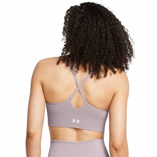 Under Armour Armour Vanish Seamless Low Bra Impact Sports Womens Тетра Сиво 