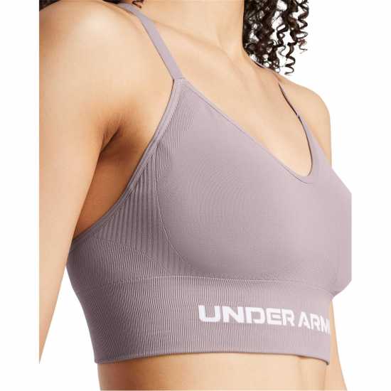 Under Armour Armour Vanish Seamless Low Bra Impact Sports Womens Тетра Сиво 