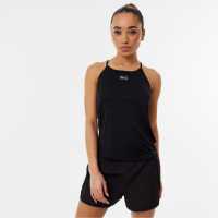 Everlast Racer Strappy Vest Womens Черно Атлетика