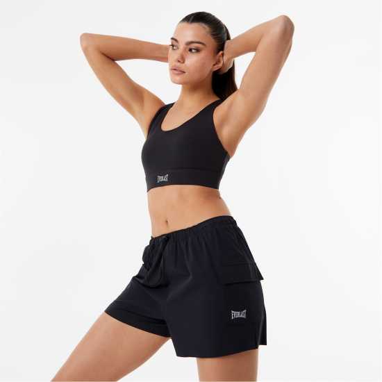 Дамски Шорти Everlast Cargo 2In1 Shorts Womens Черно Дамски клинове за фитнес