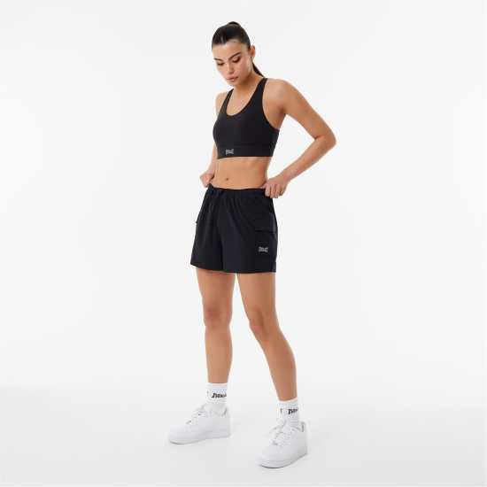 Дамски Шорти Everlast Cargo 2In1 Shorts Womens Черно Дамски клинове за фитнес