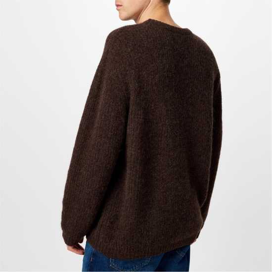 Jack Wills Cosy Slouch Crew Sn44 Кафяво меланж 