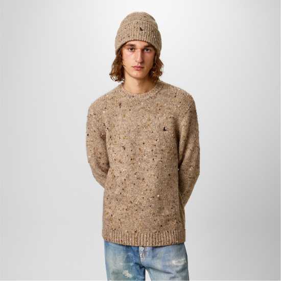 Jack Wills Chunky Twist Crew Sweater Трекинг Марл 