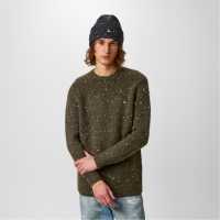 Jack Wills Chunky Twist Crew Sweater Листен Марл 