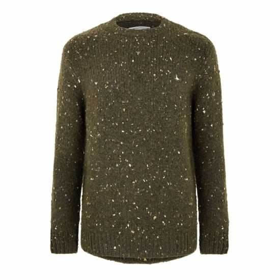 Jack Wills Chunky Twist Crew Sweater Листен Марл 