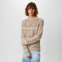 Jack Wills Tonal Jacquard Crew Sweater  