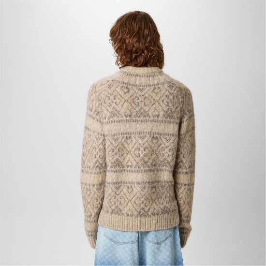 Jack Wills Tonal Jacquard Crew Sweater  