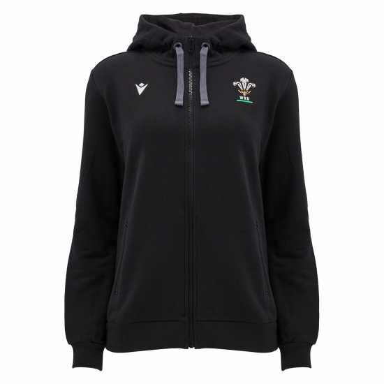 Macron Welsh Rugby Union Zip Hoodie 2024 Womens  