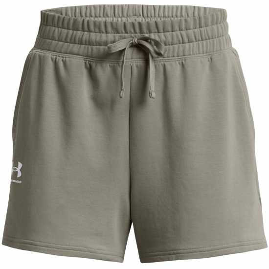 Under Armour Armour Ua Rival Terry Short Gym Womens Зелено Дамски клинове за фитнес