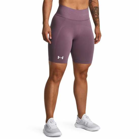 Under Armour Van Seamlss Short Ld99 Лилаво Дамски клинове за фитнес