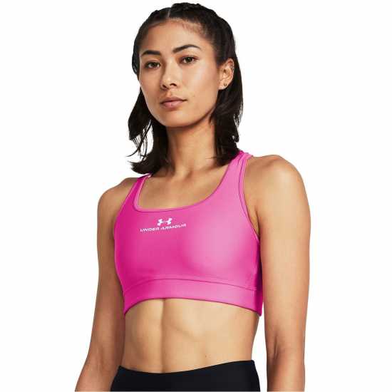 Under Armour Mid Graphic Bra Ld99 Розово Спортни сутиени