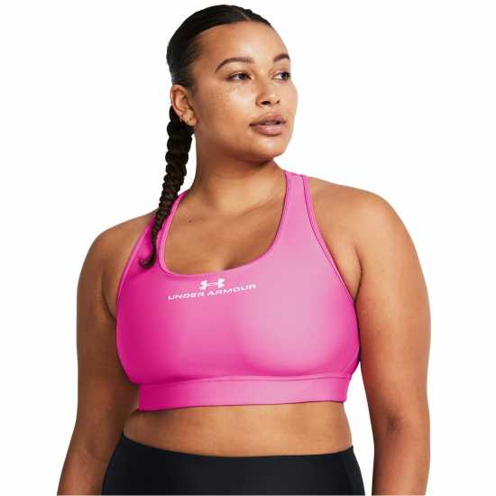 Under Armour Mid Graphic Bra Ld99 Розово Спортни сутиени