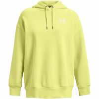 Under Armour Armour Essential Flc Os Hoodie Hoody Womens Жълто Дамски суичъри и блузи с качулки