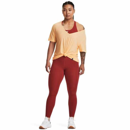 Under Armour Armour Pjt Rck Completer Deep V T Gym Top Womens Жълто Атлетика