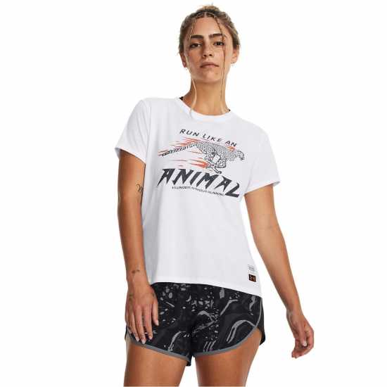 Under Armour Run Like A Tee Ld99 Бяло Атлетика