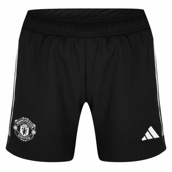 Adidas Manchester United Away Shorts 2023 2024 Womens Черно Дамски къси панталони