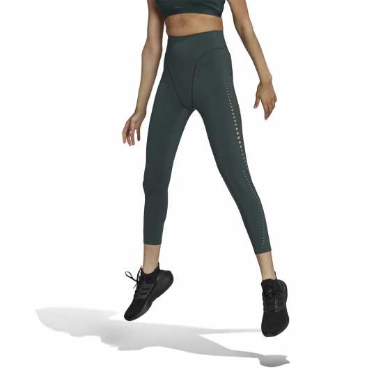 Adidas Optime Training Best Of  7/8 Leggings Womens Сянка Зелена Дамски клинове за фитнес