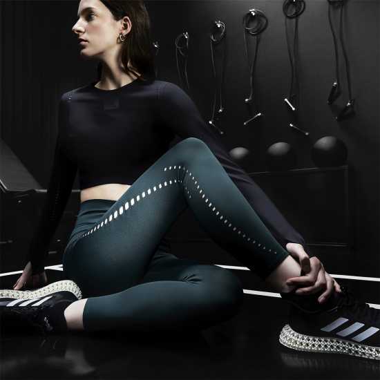 Adidas Optime Training Best Of  7/8 Leggings Womens Сянка Зелена Дамски клинове за фитнес