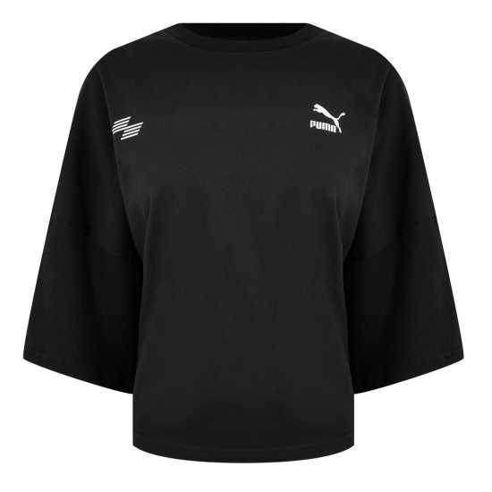 Puma Hyrox Crop T-Shirt Womens Стъкло/Черно Атлетика