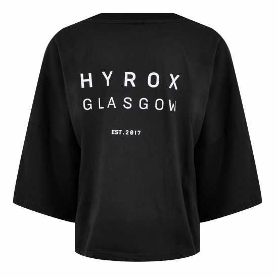 Puma Hyrox Crop T-Shirt Womens Стъкло/Черно Атлетика