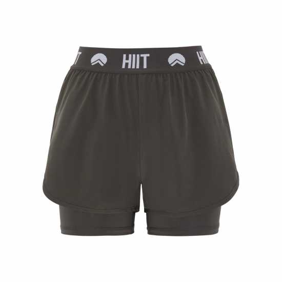 Hiit Essential Dual Layer Short Угъл Дамски клинове за фитнес