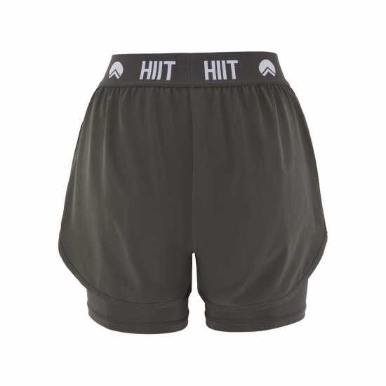 Hiit Essential Dual Layer Short Угъл Дамски клинове за фитнес