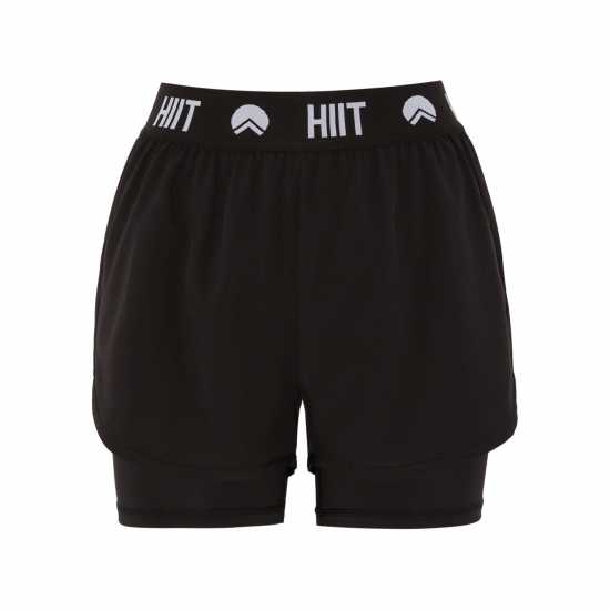 Hiit Essential Dual Layer Short Черно Дамски клинове за фитнес