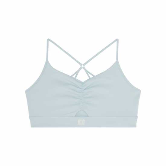 Hiit Curve Ruched Bralette Светло синьо Спортни сутиени