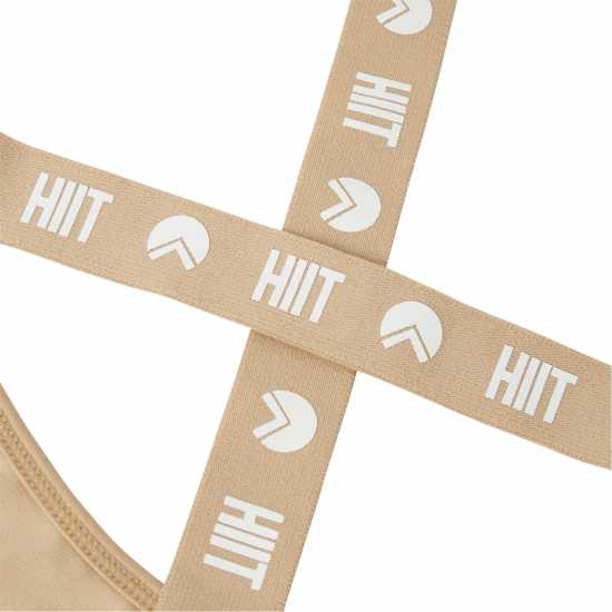 Hiit Gloss Logo Bralette Неутрален Спортни сутиени