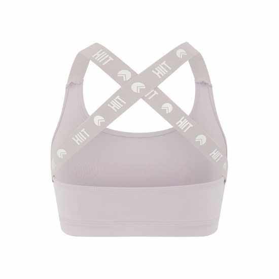 Hiit Curve Gloss Logo Bralette Розово Спортни сутиени