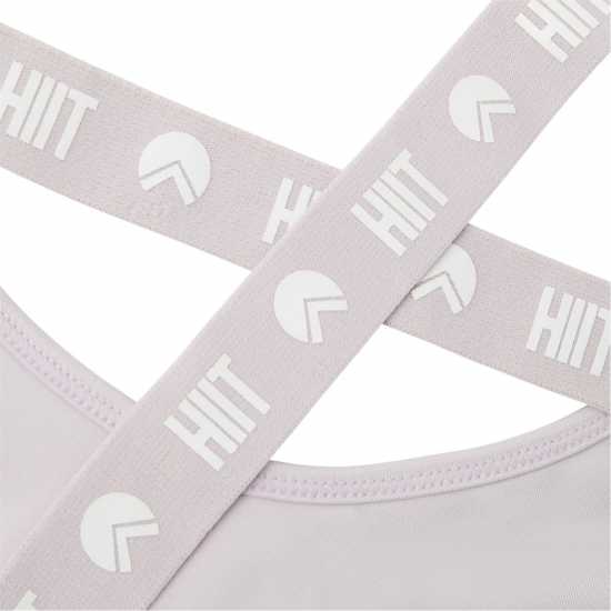 Hiit Curve Gloss Logo Bralette Розово Спортни сутиени