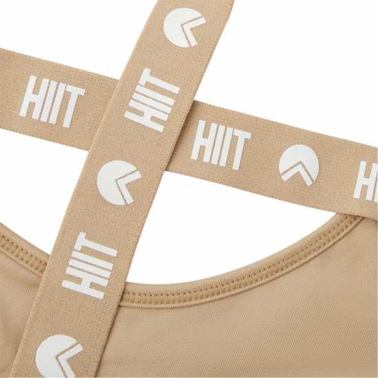 Hiit Curve Gloss Logo Bralette Неутрален Спортни сутиени