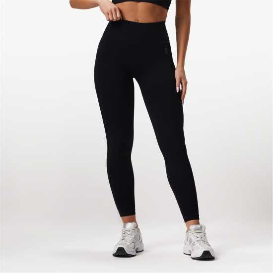 Gym King Seamless Sculpt Legging Черно Дамски клинове за фитнес