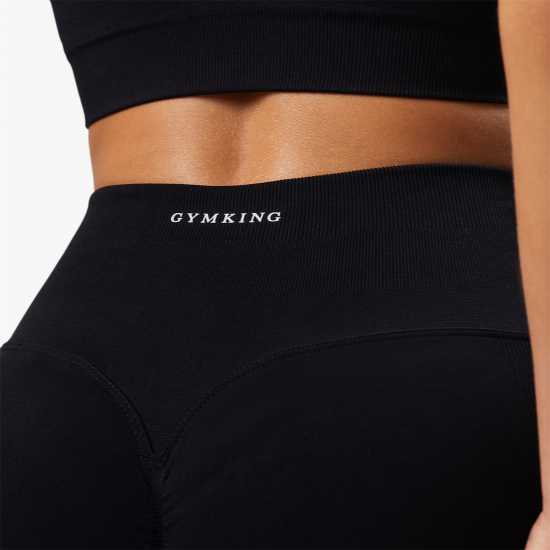 Gym King Seamless Sculpt Legging Черно Дамски клинове за фитнес