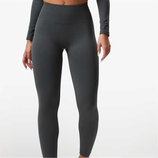 Gym King Seamless Sculpt Legging Зелен Дим Дамски клинове за фитнес