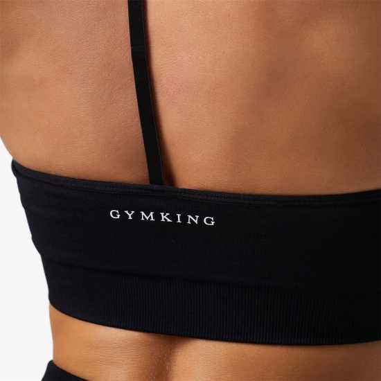 Gym King Sculpt Seamless Bra Черно Спортни сутиени