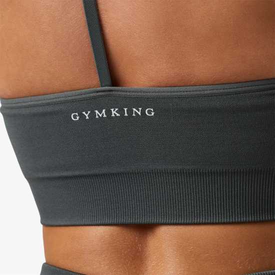 Gym King Sculpt Seamless Bra Зелен Дим Спортни сутиени