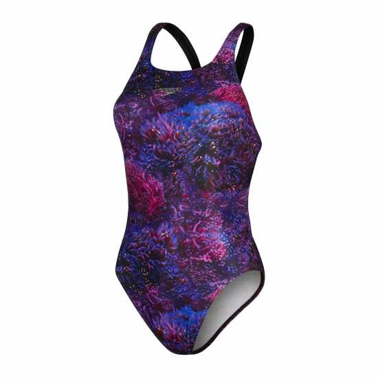 Speedo All-Over Digital Leader Back Swimsuit Womens  Дамски бански