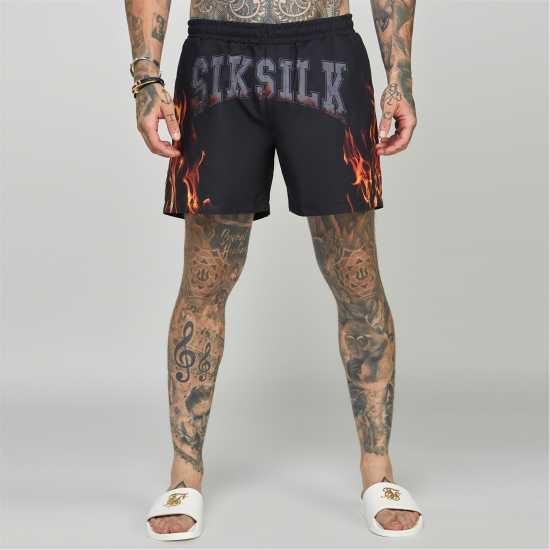 Siksilk Swim Short Sn99 Черно Мъжки плувни шорти и клинове