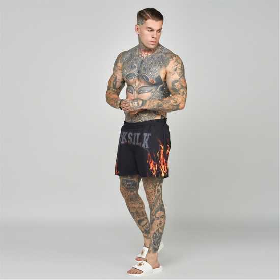 Siksilk Swim Short Sn99 Черно Мъжки плувни шорти и клинове