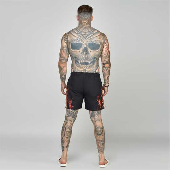 Siksilk Swim Short Sn99 Черно Мъжки плувни шорти и клинове