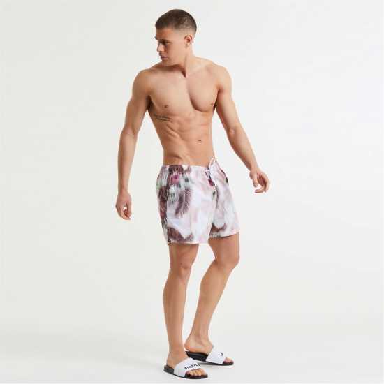 Siksilk Swim Short Sn99 Розово/Бяло Мъжки плувни шорти и клинове