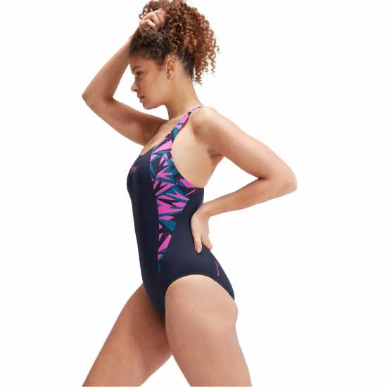 Speedo Hyperboom Splice Muscleback Swimsuit Womens  Дамски бански