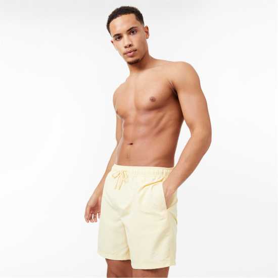 Jack Wills Mid-Length Swim Shorts Меко жълто Мъжки къси панталони