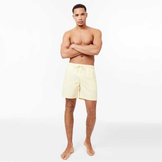 Jack Wills Mid-Length Swim Shorts Меко жълто Мъжки къси панталони